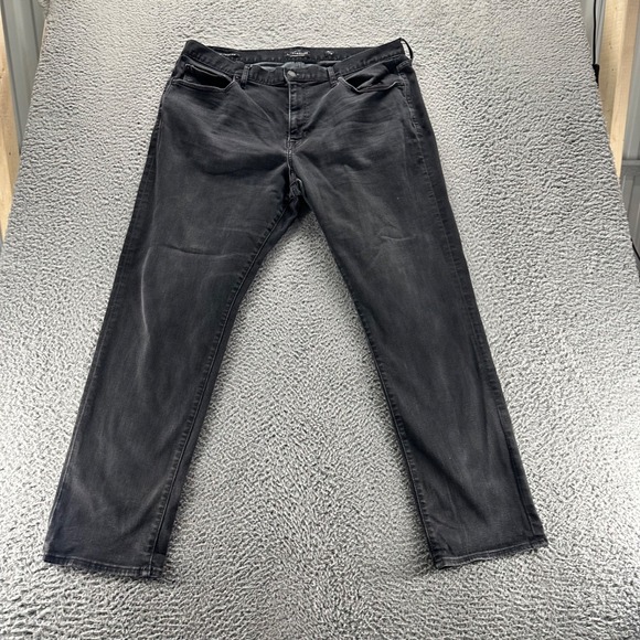 Lucky Brand Jeans Mens 40x32 Black Dark Wash Cotton Stretch 410 Athletic Slim - Picture 1 of 11